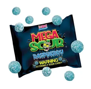 Barnetts Mega Sour Raspberry Candy 104g – Handmade British Hard Sweets – Extreme Sour Candy Challenge – Retro Party Bag & Gift Hamper Treats