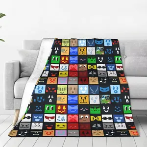 Bee Swarm Simulator (BSS) Game Print Fuzzy Soft Flannel Blanket, Breathable All-Seasons Textile, Machine Washable Throw Blanket for Bedding, Winter Travel, Machine Washable Blanket,summervibes
