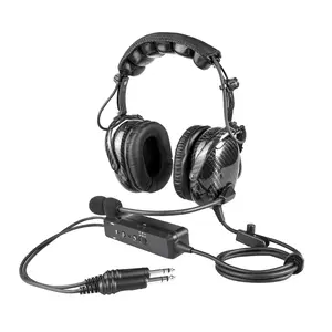 ANR Aviation Headset (Active Noise Reduction) Carbon Fiber Premium Pilot Headset with Bluetooth
