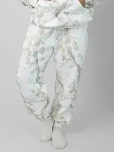 Women's Loose-Fit Sporty Lounge Sweatpants, Tree Branch Print Design, Casual & Comfortable Fit, Perfect for Spring & Fall Seasons