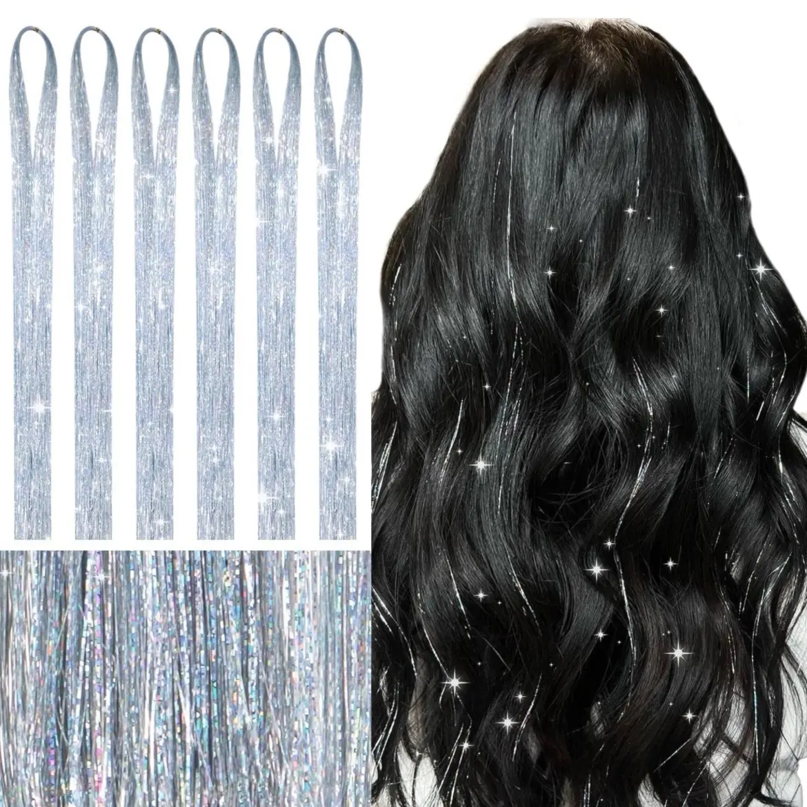 Sparkling Shiny Hair Tinsel