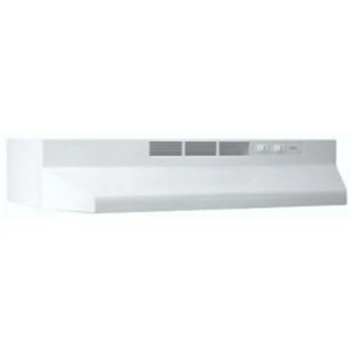 Broan 413001 30x17.5 in Non-Ducted Range Hood - White Built-In Undercabinet Hood with Rocker Control, 2-Speed Fan, Charcoal Filter for Household Large Appliances