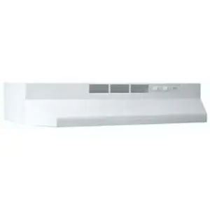 Broan 413001 30 Inch Non-Ducted Range Hood - White