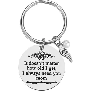 Mother's Day Gifts from Daughter Son for Mom Birthday Valentine's Day Christmas Gifts Mom Keychain Mother Keyring