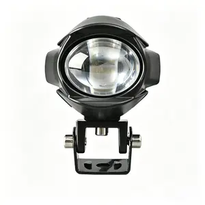 High-Power Single Lens LED Spotlight – Pure Beam Condenser, Super Bright Yellow-White Light, 12V/24V Universal, IP67 Waterproof, Strong Penetration for Rain & Fog, Durable Off-Road Auxiliary Driving Light for Trucks SUV ATV UTV Boats