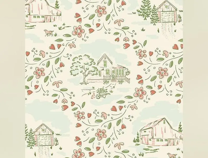 Heartland | Clay Heartland by Judy Jarvi for Andover Fabrics | A-1582-E