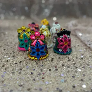 Set of 3 Campanas de Barro Ornaments