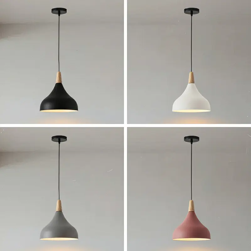 Modern Nordic Pendant Light, Height Adjustable E27 Socket, Macaron Style Ceiling Lamp for Living Room, Bedroom, Dining Room, Kids' Room, Home Lighting, Decorative Lighting