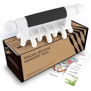 Fascia Massage Tool Myofascial Release Blaster Tools for Anti-Cellulite Skin Soothing Lymphatic Drainage Trigger Point Deep Tissue Neck,Shoulder,Lower Back,Psoas,Thighs,Butt & Full Body(Black)