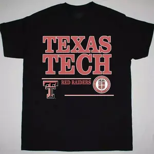 Texas Tech Football Graphic Tee - Vintage Gift For Her Retro 90s Streetwear Tee300 Classic Cotton T-Shirt Best Trendy Gift For Him