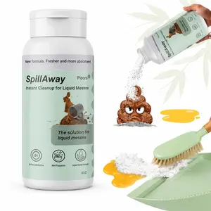 SpillAway Instant Liquid Cleanup Powder - Fast-Absorbing Spill Solidifier with Mint Fresh Odor Control for Pet Accidents, Kitchen Messes, Carpets