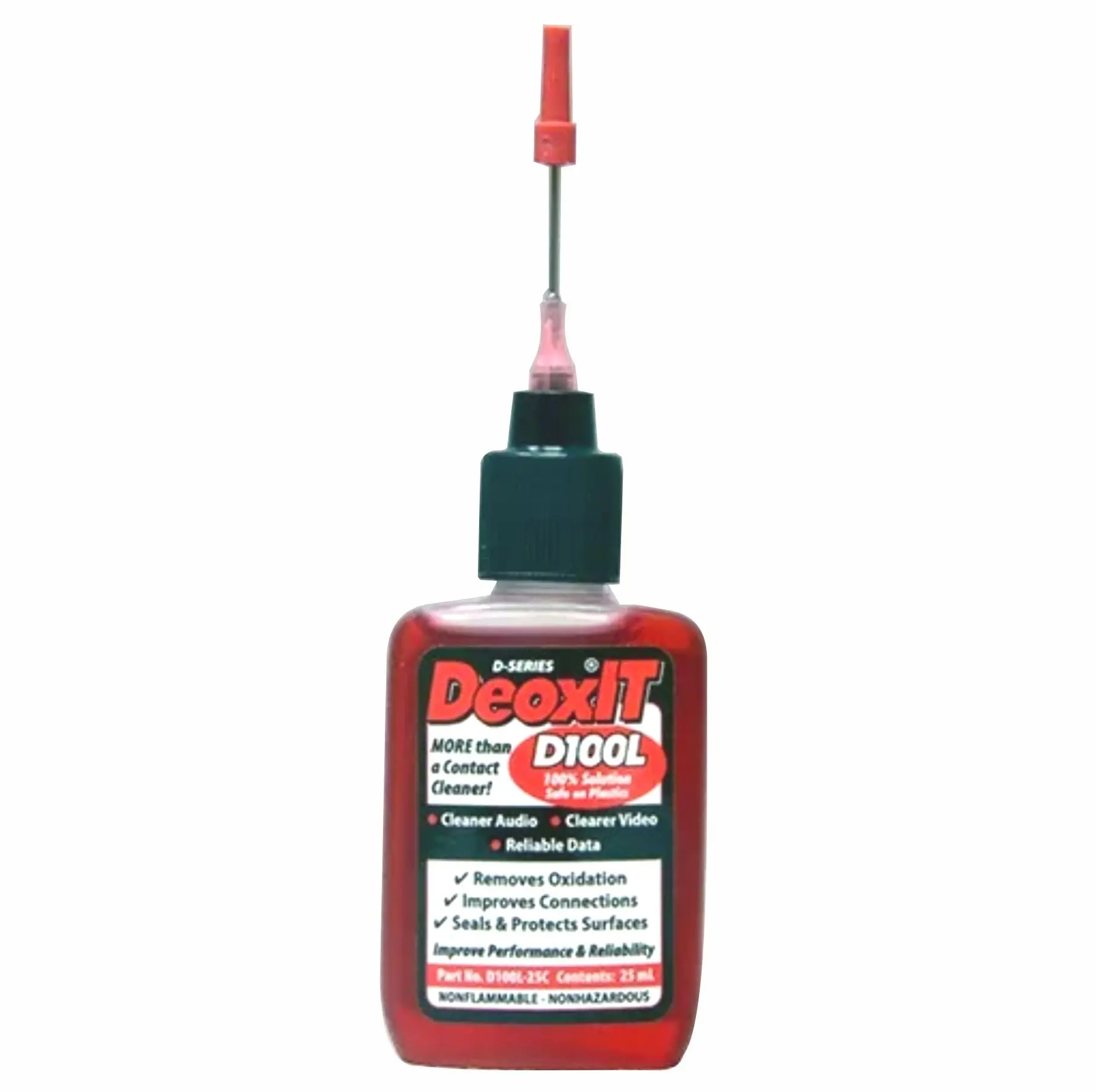 DeoxIT® D100L D-Series Needle Dispenser, 100% solution, 25 ml