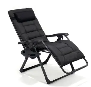 Zero Gravity Chair 440lbs Capacity, Foldable for Outdoor, Black