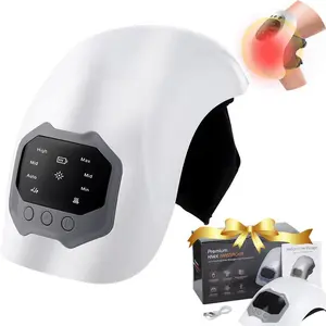 Smart Airbag Knee Massager, 3 Speed Hot Compress Knee Massage Instrument with LCD Display, Electric Heating Knee Massage Tool for Home & Travel