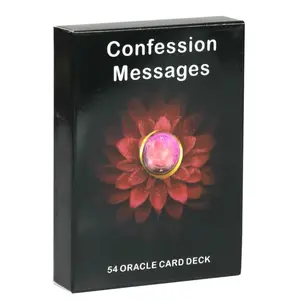 Confession Messages Oracle Card Deck, 54pcs/box Creative Card Game, Fun Card Game for Family Party, Party Entertainment Game Card, Game Party Cards