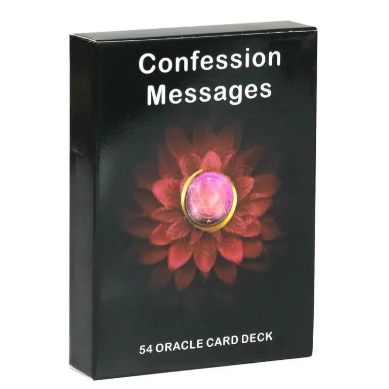 Confession Messages Oracle Card Deck, 54pcs/box Creative Card Game, Fun Card Game for Family Party, Party Entertainment Game Card, Game Party Cards
