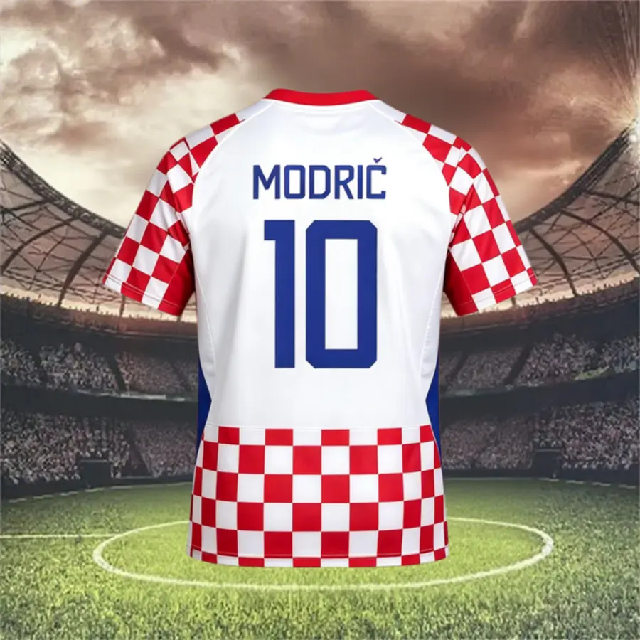 2026 Croatia National Team No. 10 Modrić Short-Sleeve Soccer Jersey