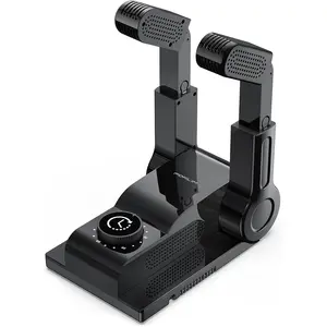 Boot and Shoe Dryer with Heat Blower and Intelligent Timer, 180 Degree Adjustable Rack with Telescopic Bendable Dry Ports, Fast Drying and Warming for Work Boots, Shoes and Gloves, Practical Home and Outdoor Gear Essential