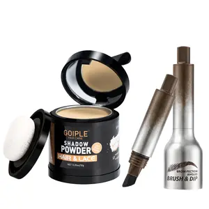 Goiple Hairline Powder for Bald Spots and Thinning Hair Light Blonde Hair Fibers for Eyebrows Beard Line Natural Look Coverage Soft & Lightweight 2 Pack Value Set