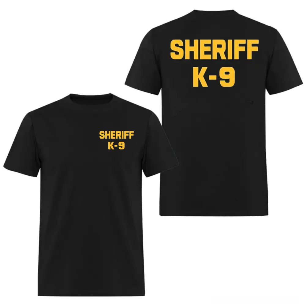 Sheriff K-9 Tactical 2 Sides T-Shirt, Design for Law Enforcement and K-9 Unit Supporters, Hoodie/ Sweatshirt/ T-shirt, Graphic Tee
