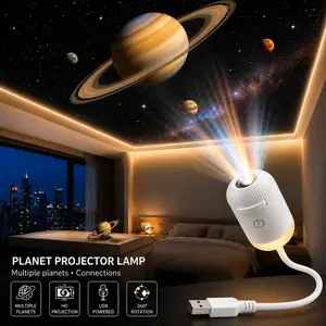 Car Ambient Light Projector 2-in-1 Starry Sky Projector Night Light USB Projector Night Light for Bedroom Hallway Ceiling Outdoor Decor (1 Light+3 Pcs)
