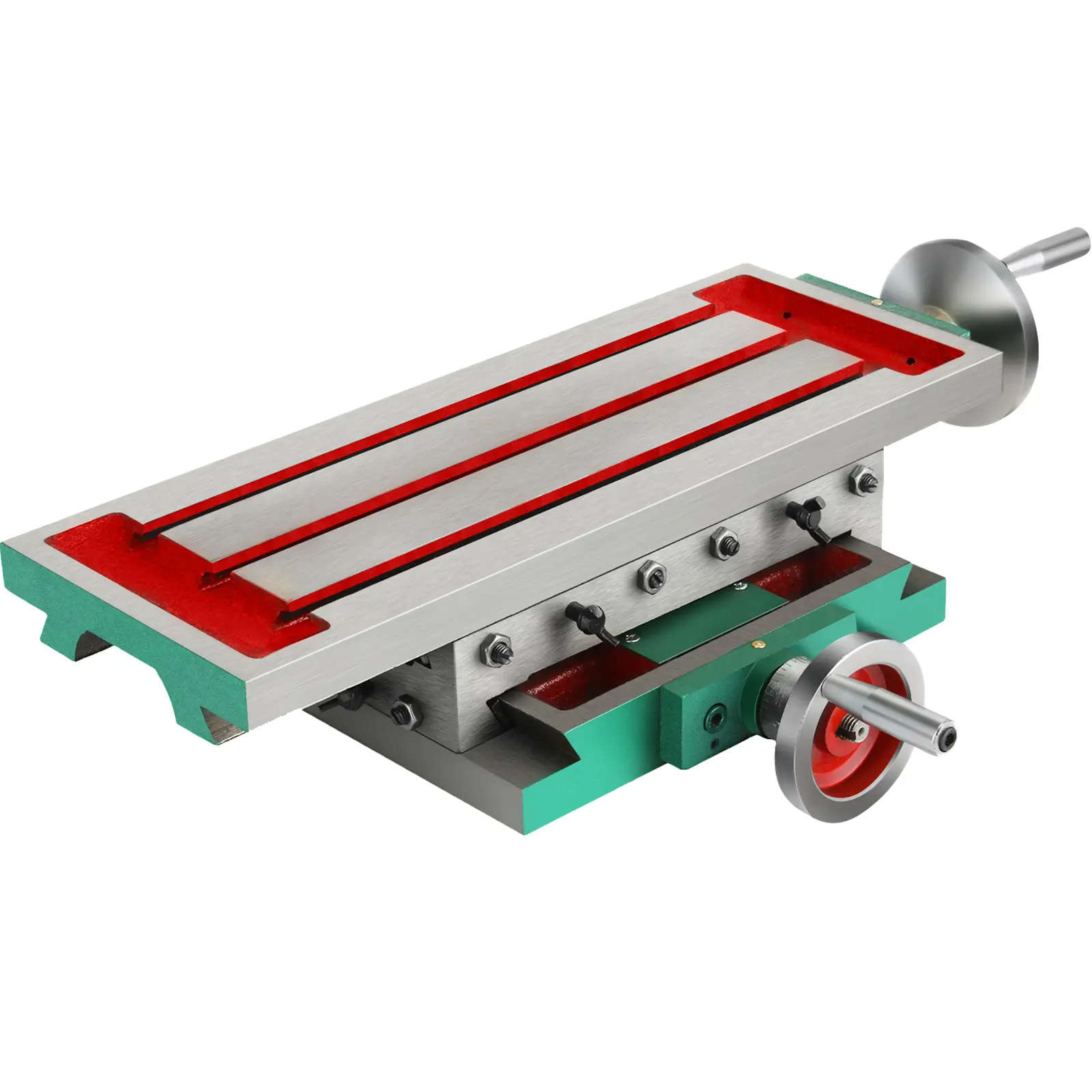 【Summerfinds】VEVOR Milling Working Table 17.7 X 6.7 Inch Compound Milling Machine Work Table 2 Axis 4 Ways MoveMultifunction Milling Working Table Heavy-duty Structure,for Milling and Drilling Machine
