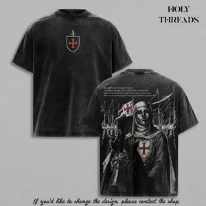 Holy Threads Jesus Crown of Thorns Tshirt & Hoodie Washed, God Apparel Tee, Easter T-Shirt, Jesus T-Shirt, Easter Streetwear, Christian Apparel Graphic Tees, Gym Pump Cover