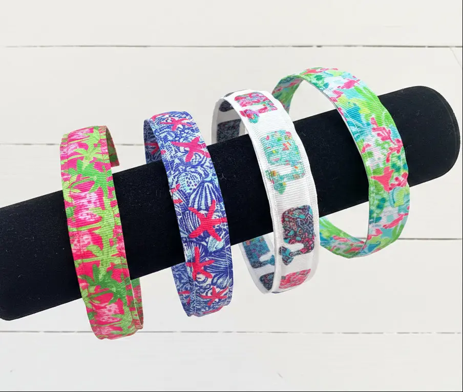Resort Print Headbands, Resort, Preppy, Adult, Kids