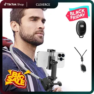 Neck Phone Holder, Hands Free Magnetic Neck-Mounted Phone Holder with Remote Control, Adjustable POV/Vlog Chest Phone Holder for Recording and Filming, Compatible with iPhone 16 15 14 13 12 Android Seires and Action Camera