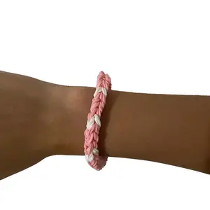 Pink and White bracelet