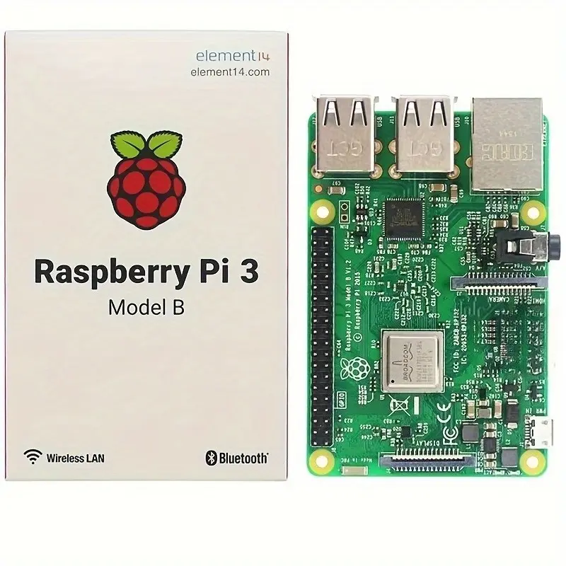 Raspberry Pi 3B+ Single Board Computer, 1.4GHz 64-bit Quad-Core Cortex-A53 CPU, LPDDR4 Linux Board for Automation, Media Centers, Linux Boards