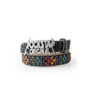 Blaze Rockstar Black/Multi Logo Belt