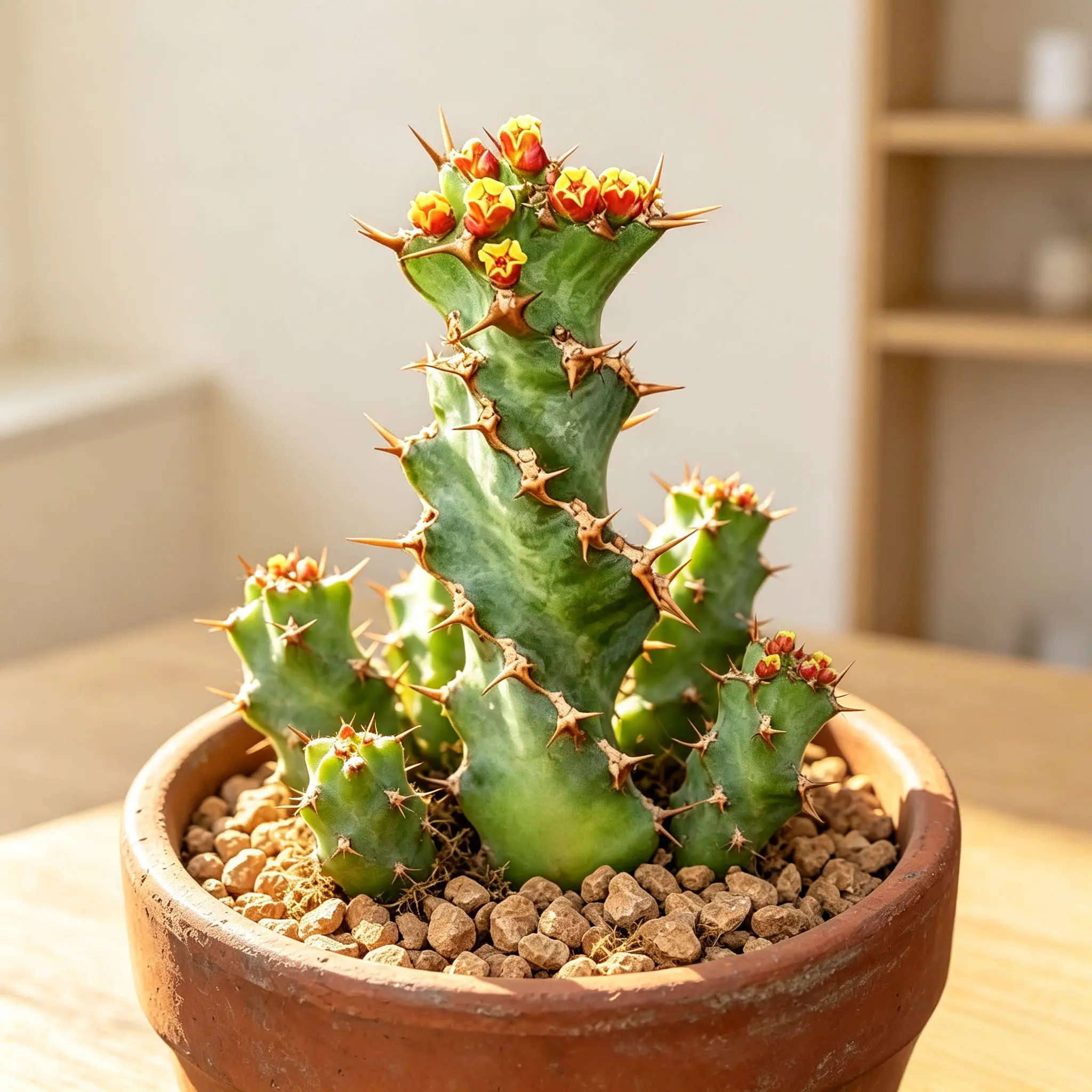 Euphorbia Tortirama – Twisted Spurge, Spiral Succulent Cactus, Potted Indoor Plant Euphorbia Tortirama – Twisted Spurge, Spiral Succulent Cactus, Potted Indoor Plant