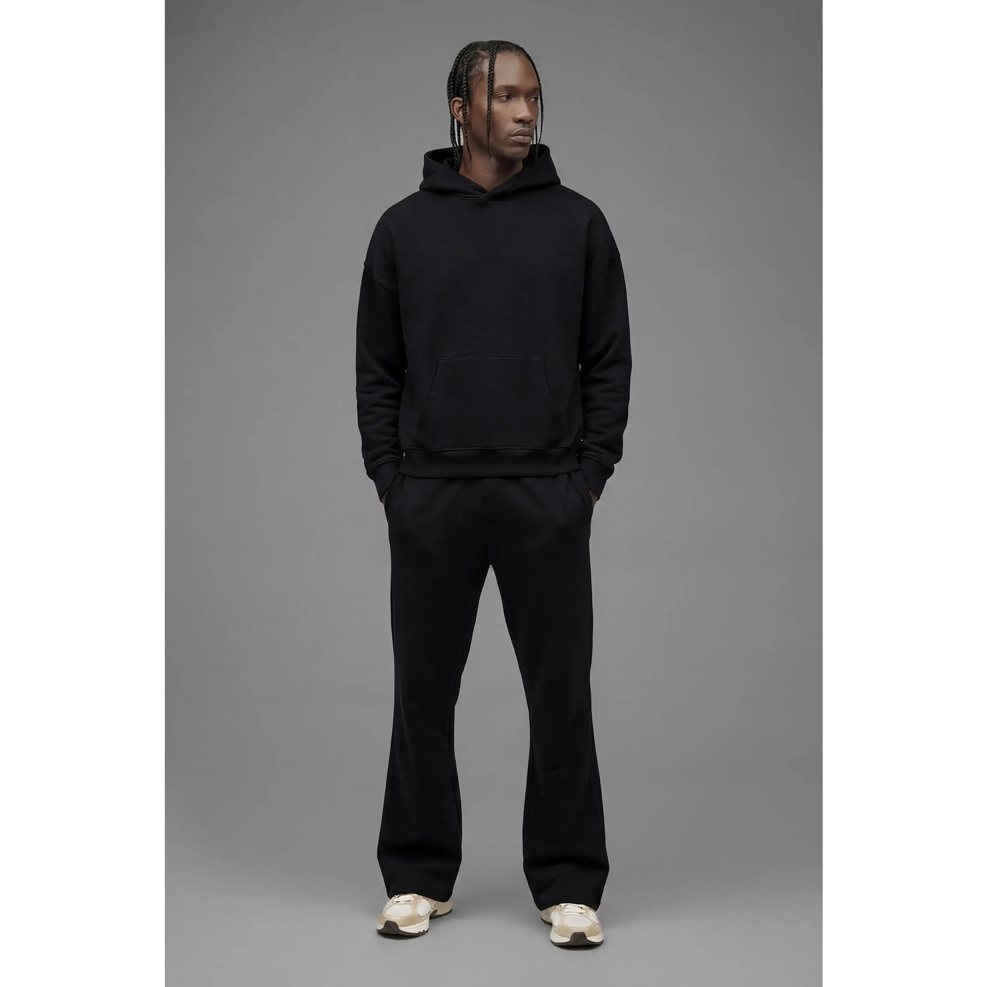 410 Slim Flare Sweatpants - Black