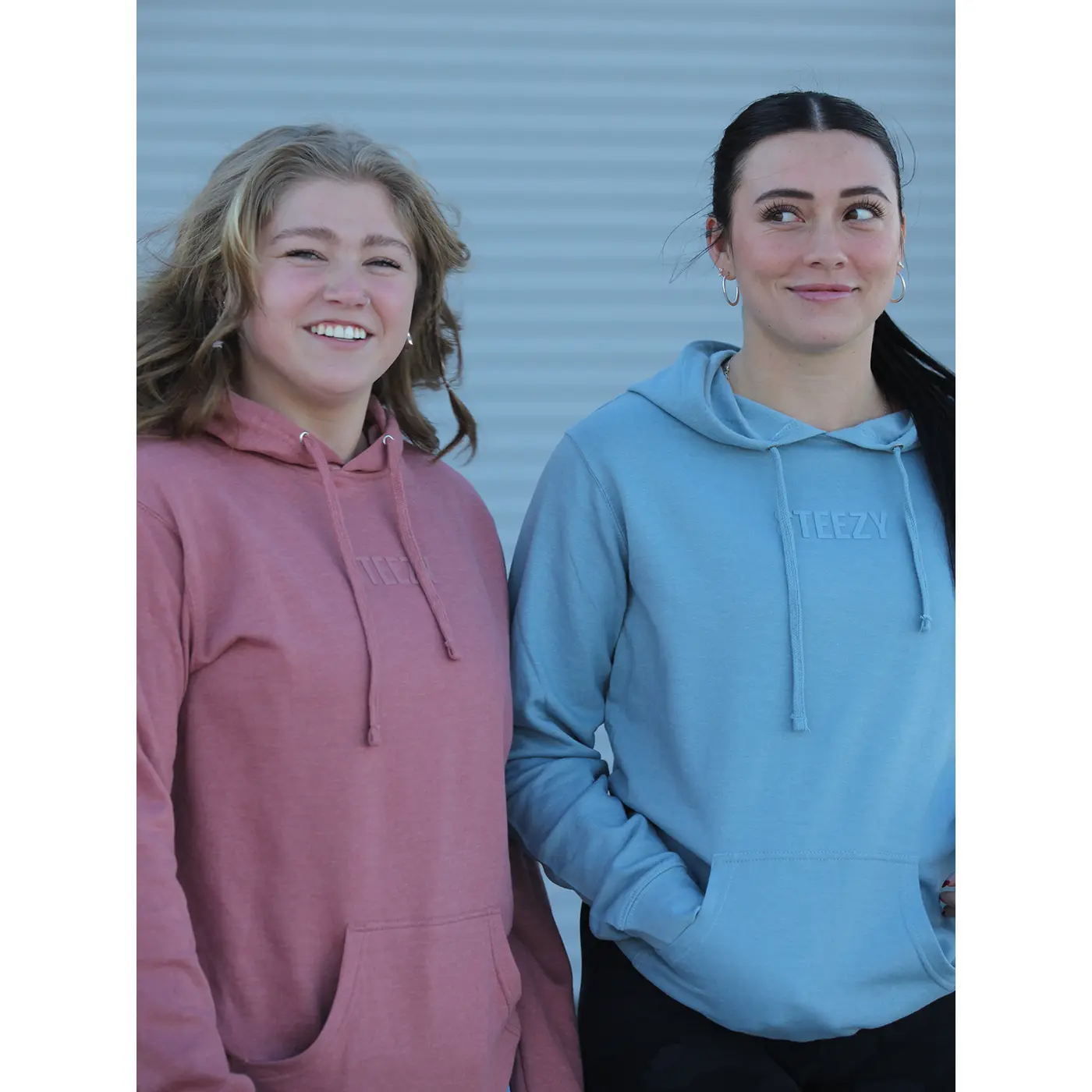 Steezy 3D Women's Lightweight Hoodie (Blue)