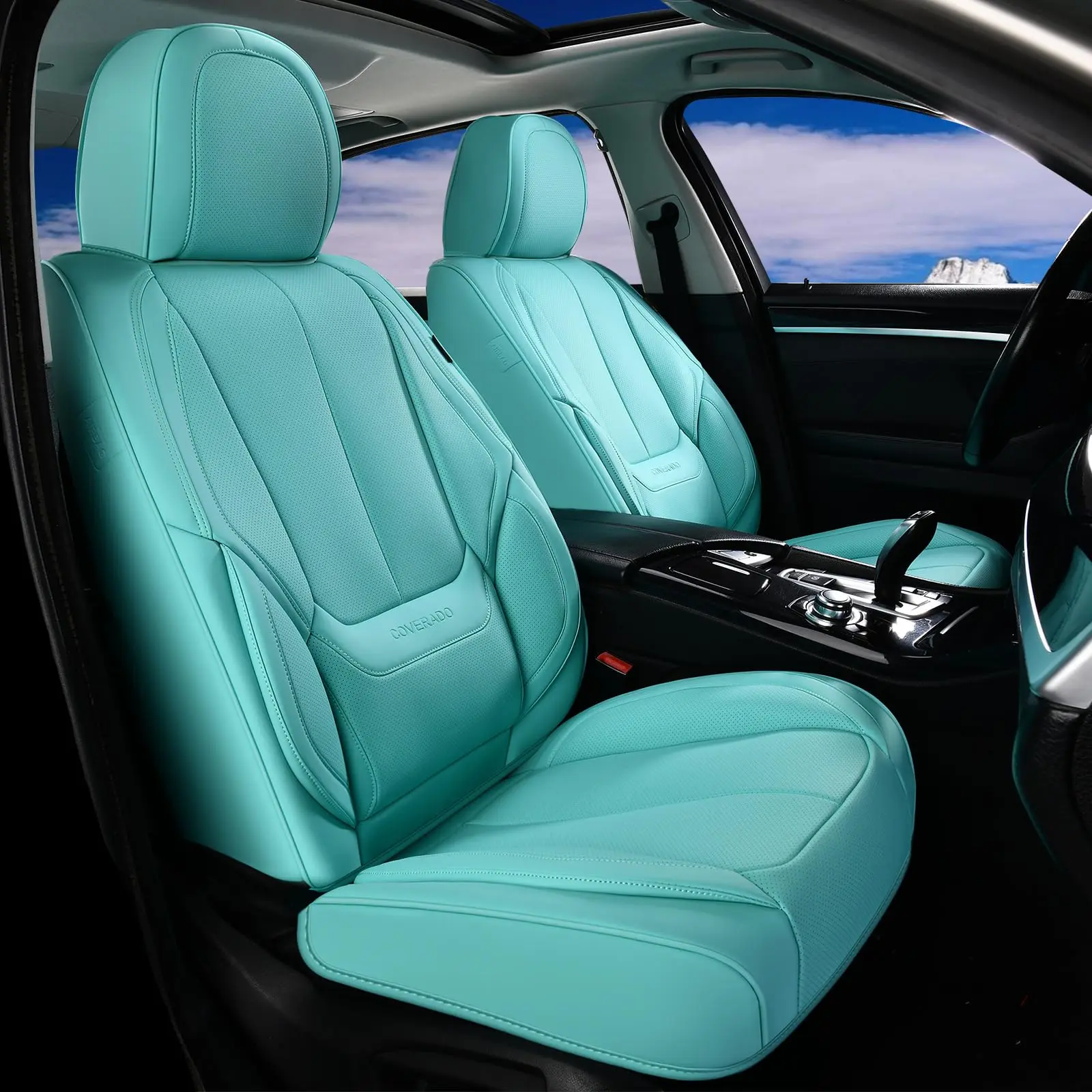 【This item is available for pre‑order. Please contact customer service 】【Coverado】full‑coverage seat covers Universal Fit for Most CarsSedans Trucks SUVs with Waterproof  Automotive Seat Cover Accessories[8805pu] full coverage seat coversPU Leather Sedan