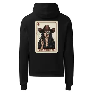 Outlaw woman Embroidered patch hoodie