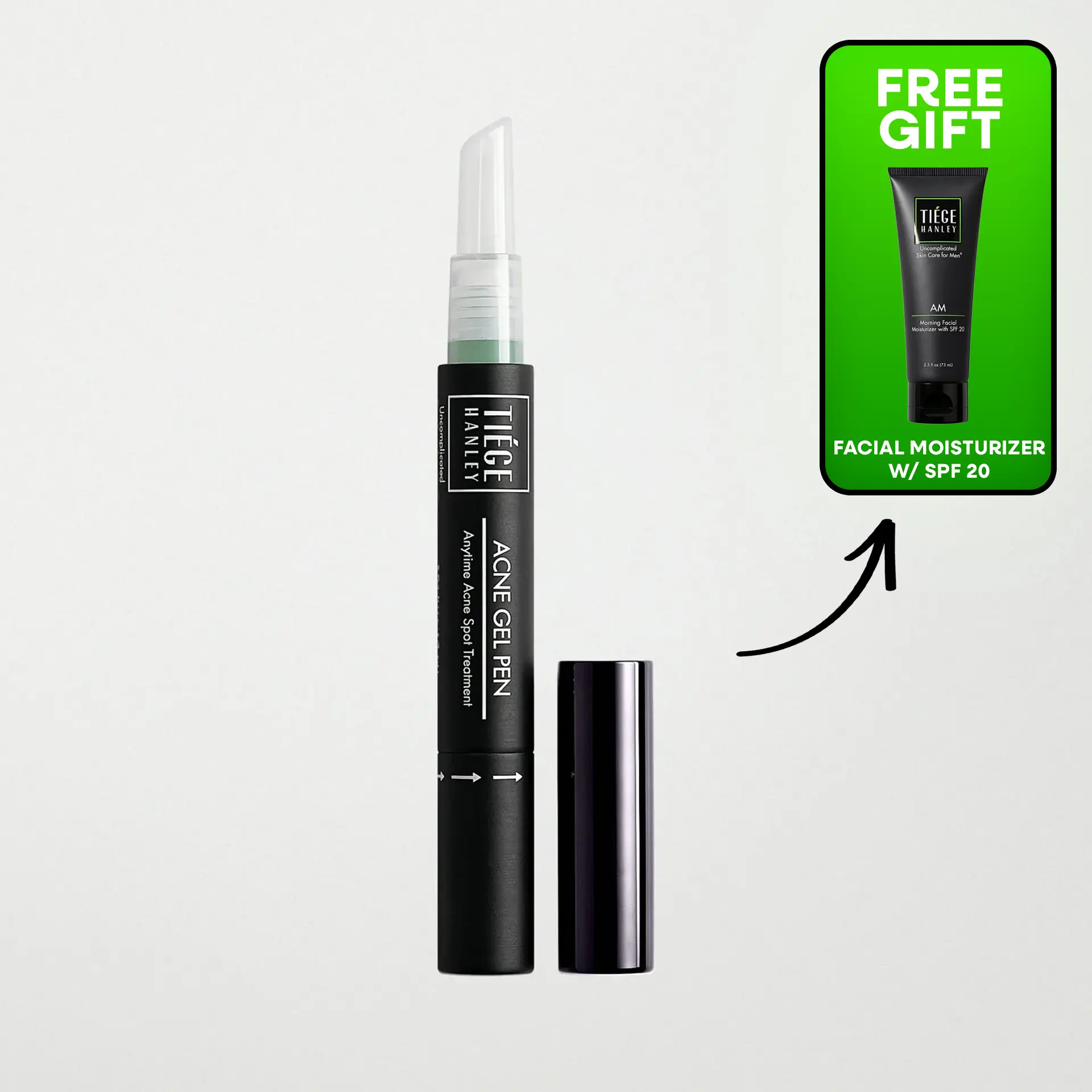 Tiege Hanley Acne Gel Pen - Clear On-The-Go Spot Treatment for Fast Targeted Pimple Care