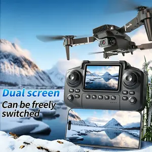 Portable Folding E88 Pro FPV Camera Drone, RC Quadcopter with Screen Controller, Beginner-Friendly for Family Outdoor Activities, Drone Accessories Included