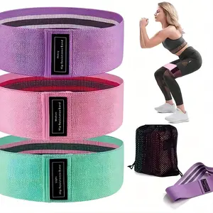 Fitness Resistance Bands: 3 sets of fitness bands, suitable for Pilates, yoga, home gyms, hip training and leg training. Suitable for both women and men. Available in heavy, medium and light textured circular bands.
