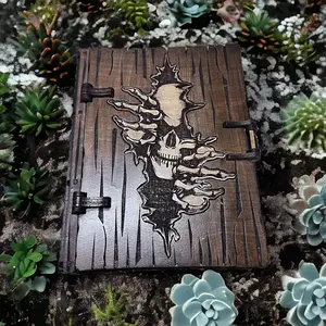 Perfect Box For Efficient Storage, Legacy Engraved DIY Storage Box, Skull Printed Retro Style Card Box