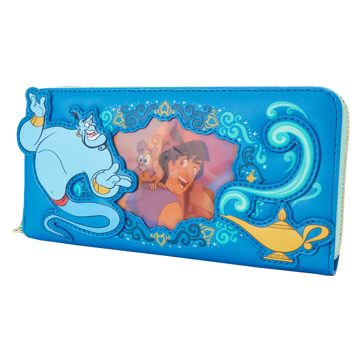 Aladdin Princess Series Lenticular Zip Around Wristlet Wallet
