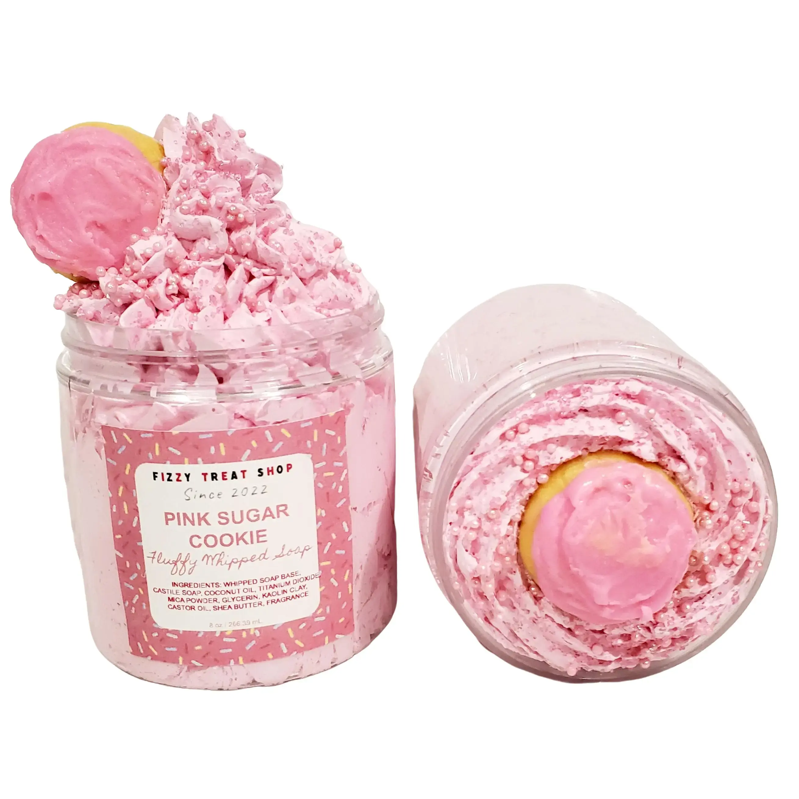 Pink Sugar Cookie | Fluffy Whipped Soap | Sugar Scrub