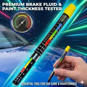 Paint Thickness Tester Gauge, Portable Paint Coating Tester, With magnetic tip and measuring scale Body Damage Detector Cool Stuff, Cheapest Items