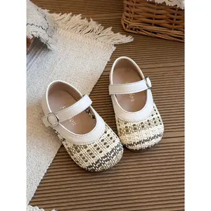 (New)Girls' Plaid Patchwork Knit Casual