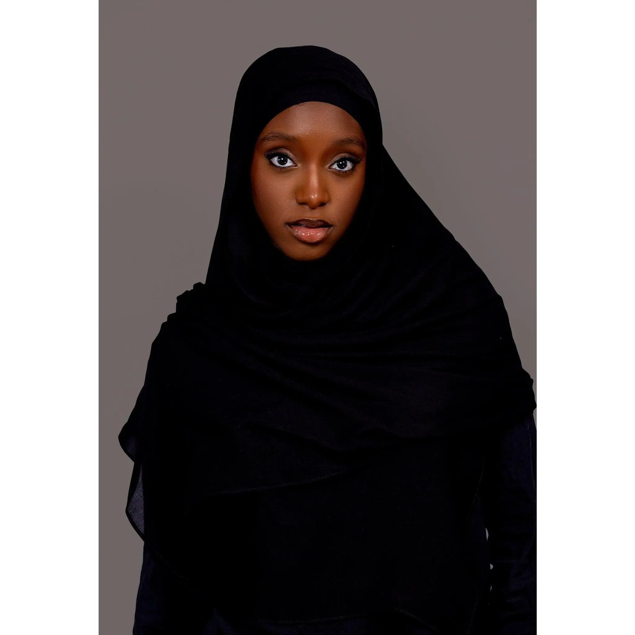 Premium Modal Hijab with matching under cap set – black