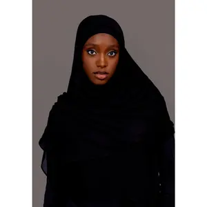 Premium Modal Hijab with matching under cap set – black