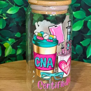 CNA glass cup