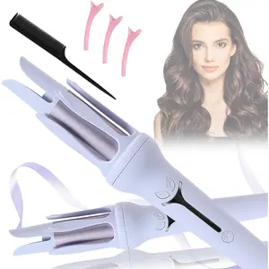 Automatic Curling Iron, Hair Curler Automatic Rotating, 1.25Inch Auto Rotating Curling Iron with 3 Temp& LCD Display,Ceramic Hair Curler Fast Heating Up Anti-Stuck Auto Shut-Off Dual Voltage
