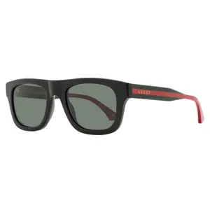 Gucci Soft Rectangular Sunglasses GG1991S 001 Black-Web 52mm